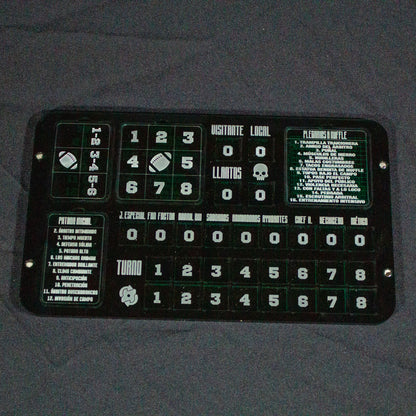 Banquillo Blood Bowl metacrilato acrylic Bloodbowl Pitch Bench