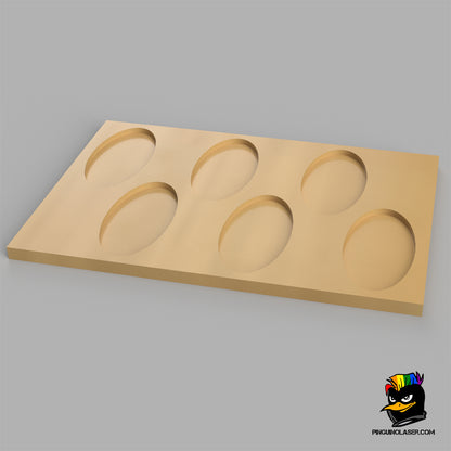 Unit movement bases 25 x 50 mm