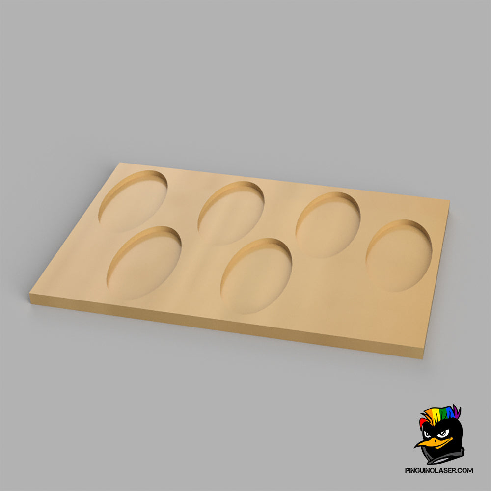 Unit movement bases 25 x 50 mm