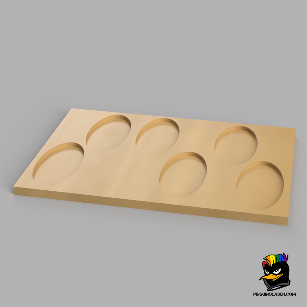 Unit movement bases 25 x 50 mm