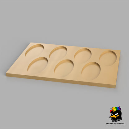 Unit movement bases 25 x 50 mm